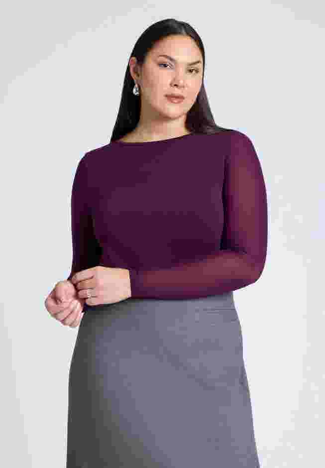 Sheer Sleeve Tee image number 0