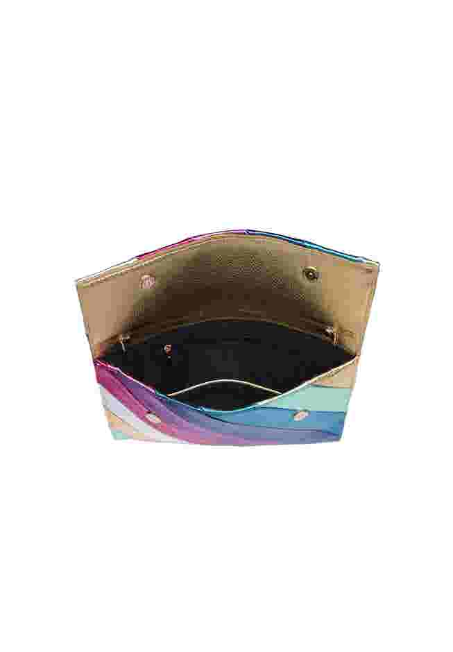 Zelma Rainbow Faux Leather Evening Bag image number 6