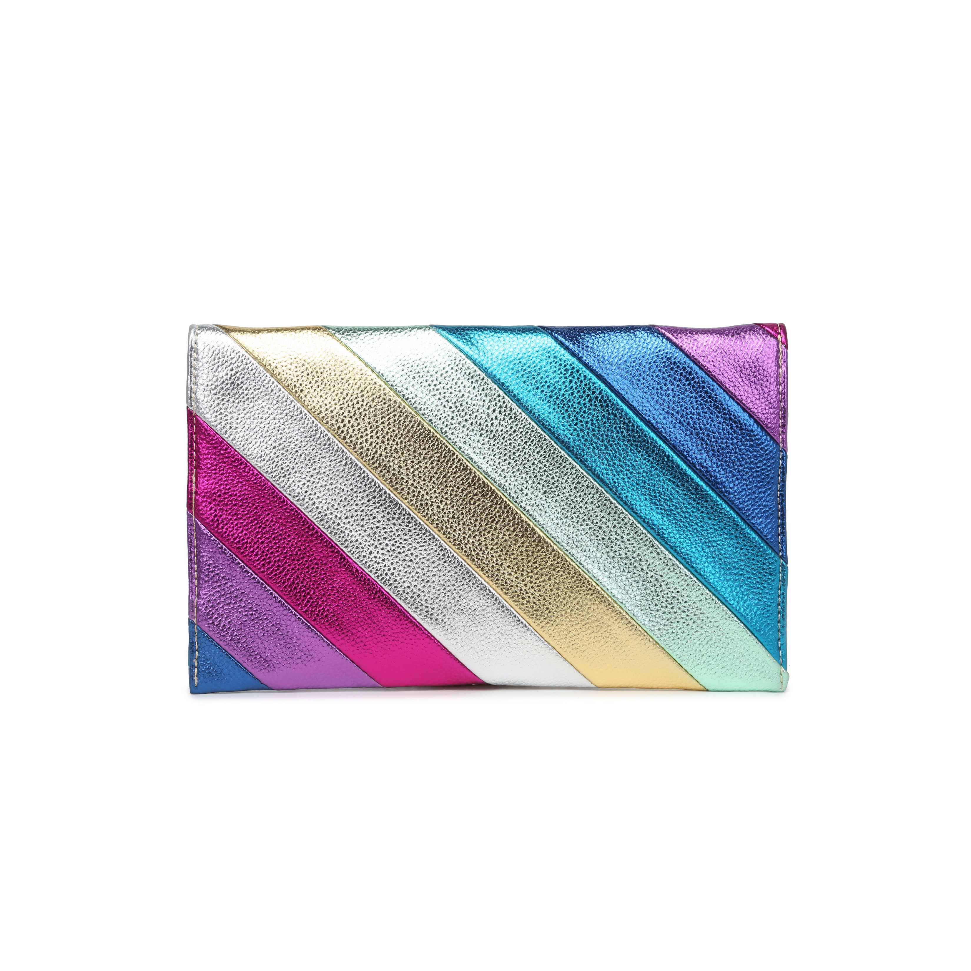 Zelma Rainbow Faux Leather Evening Bag image number 2
