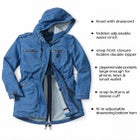 Hooded Anorak Denim Jacket image number 2
