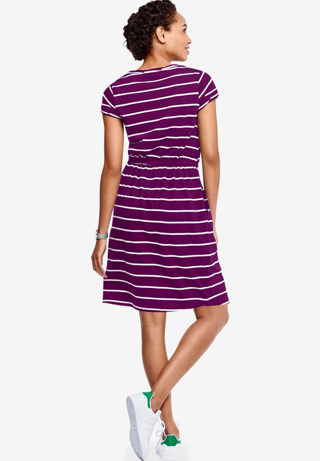 Knit Drawstring Dress image number 1