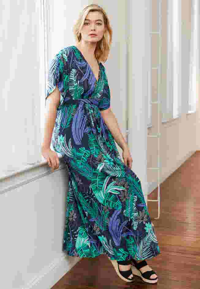 Knit Tie-Back Maxi image number 0