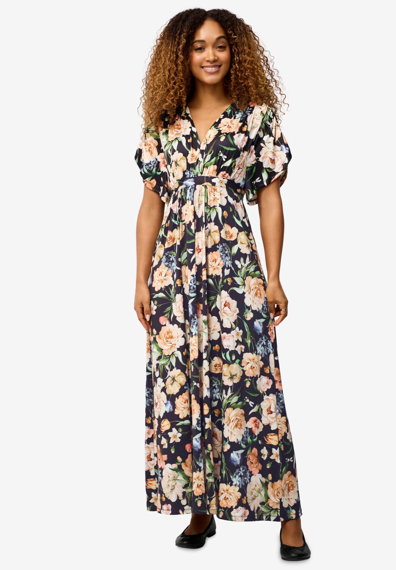 Knit Tie-Back Maxi image number 0