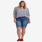 Denim Bermuda Shorts image number null