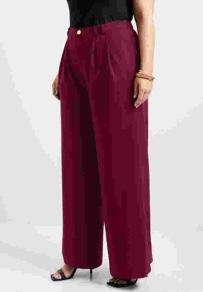 Pleated Wide-Leg Trousers image number 2