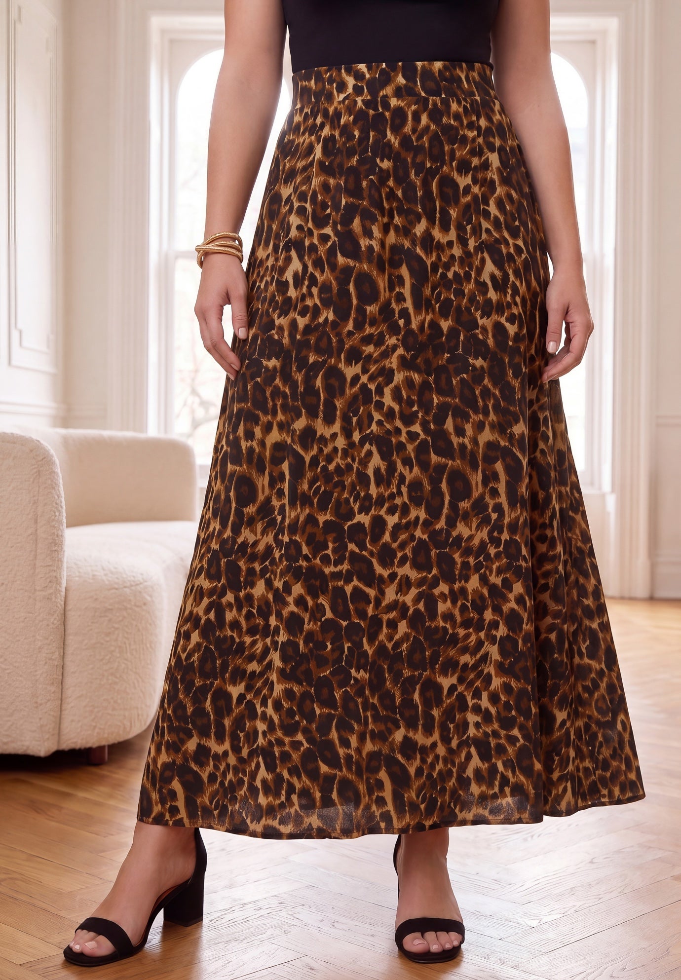 Everyday Stretch Knit Maxi Skirt image number 0