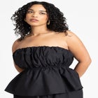 Bubble Peplum Top image number null