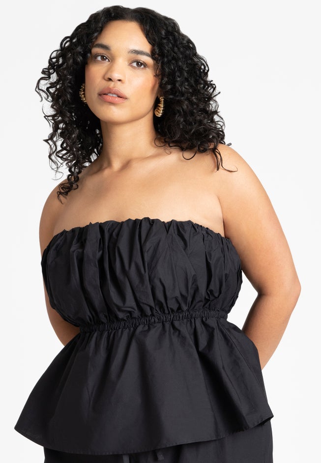 Bubble Peplum Top image number null