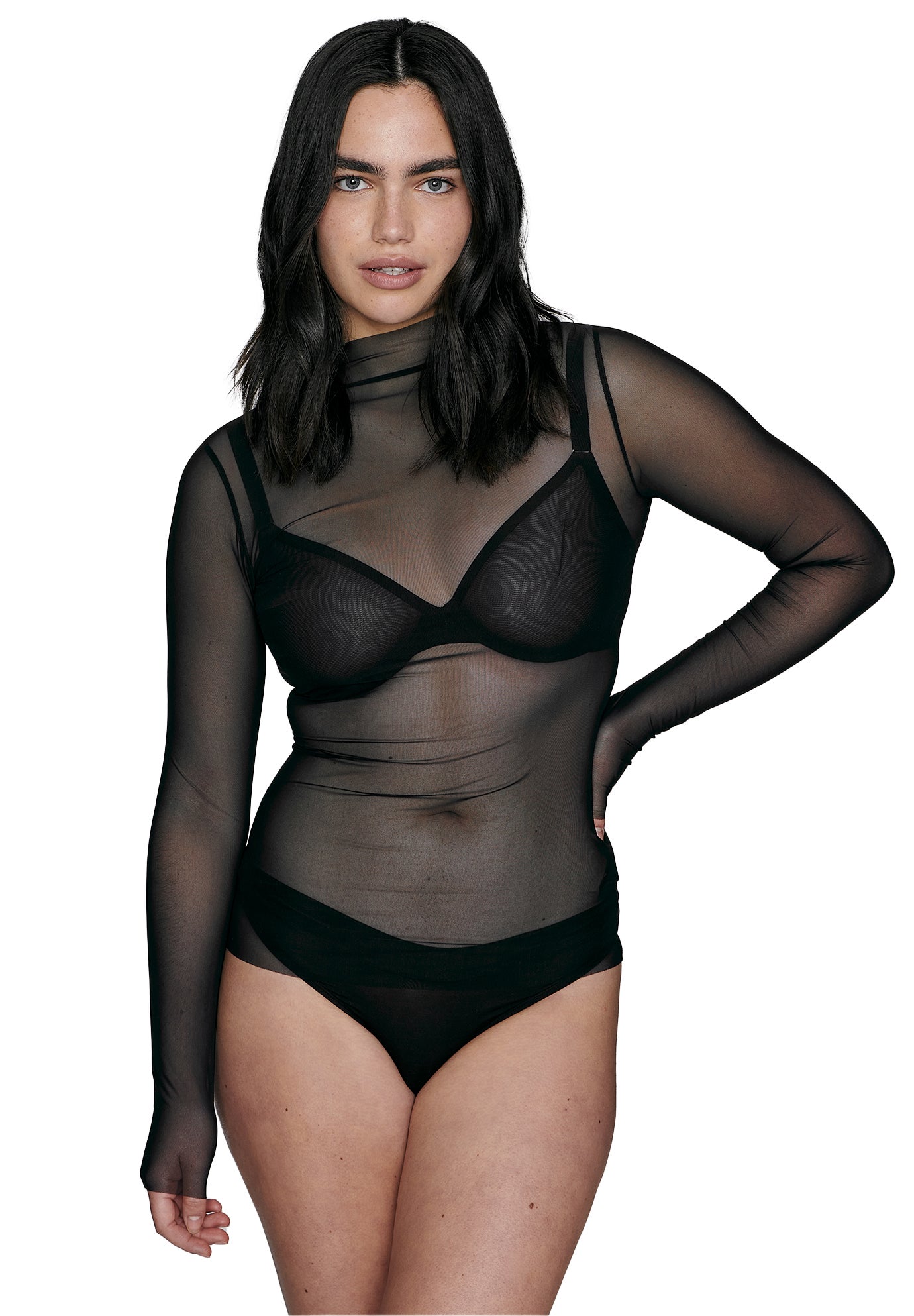 The Mockneck Top - Mesh image number 1
