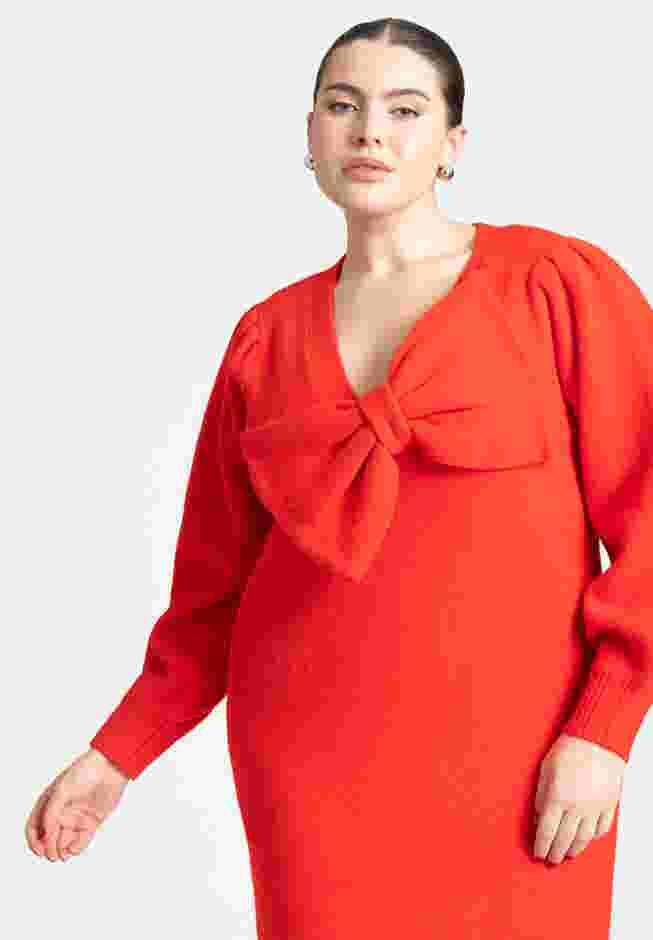 Bow Sweater Mini Dress image number 2