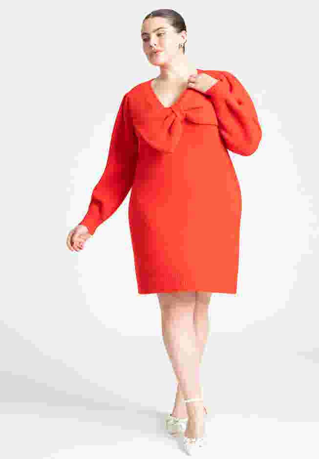 Bow Sweater Mini Dress image number 0