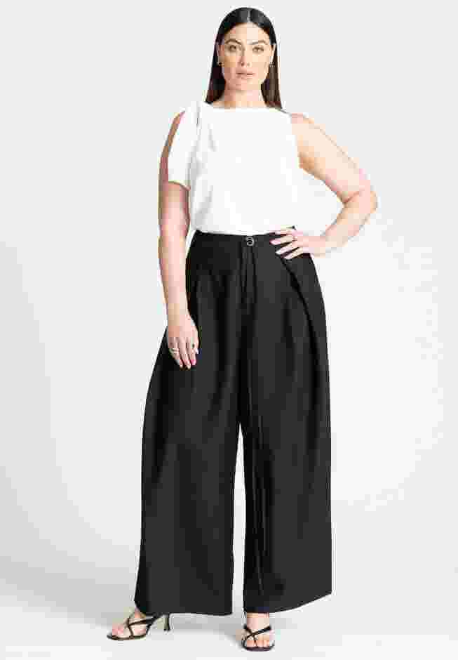 Shoulder Tie Boat Neck Top image number 2