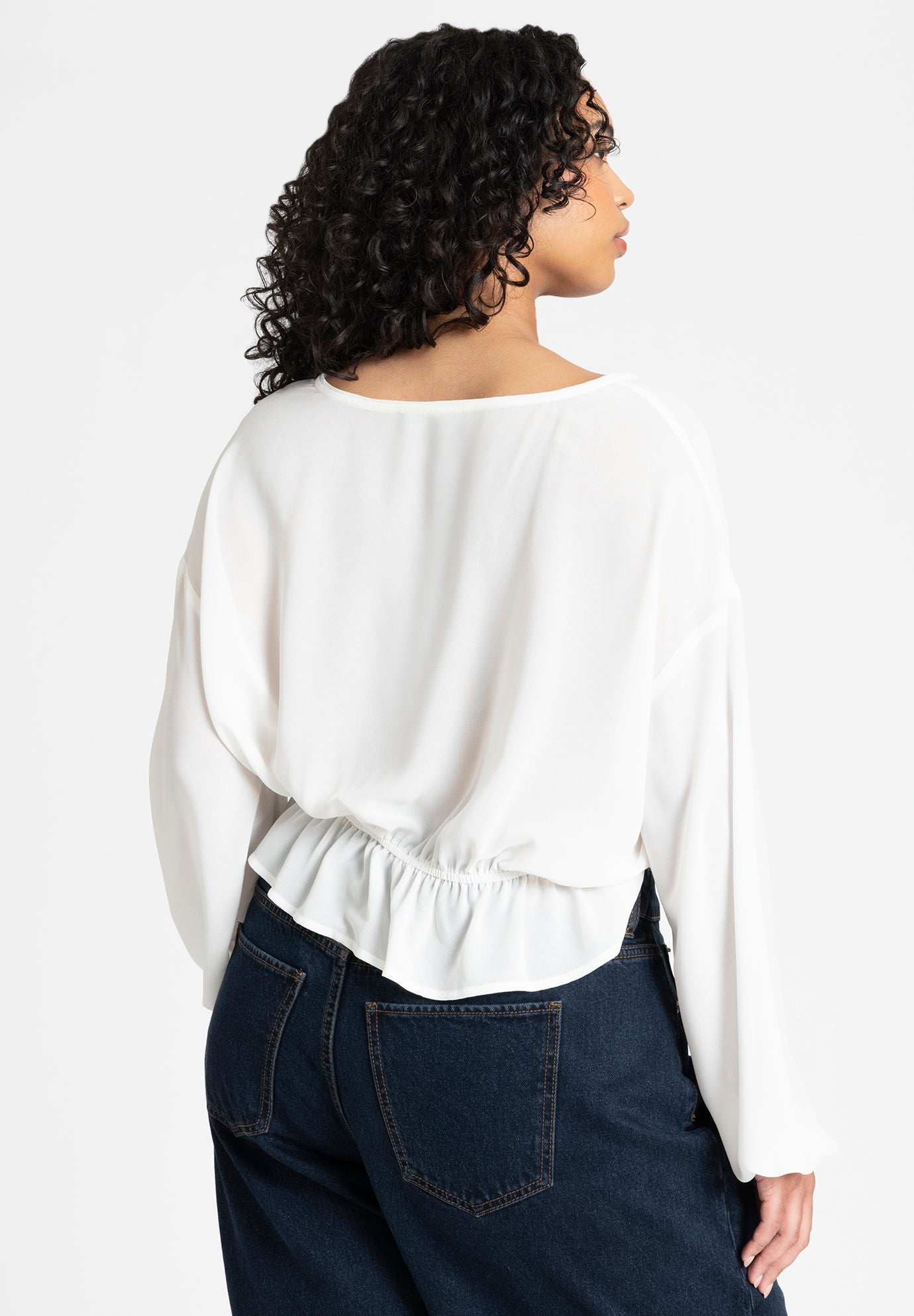 Relaxed Peasant Blouse image number 1