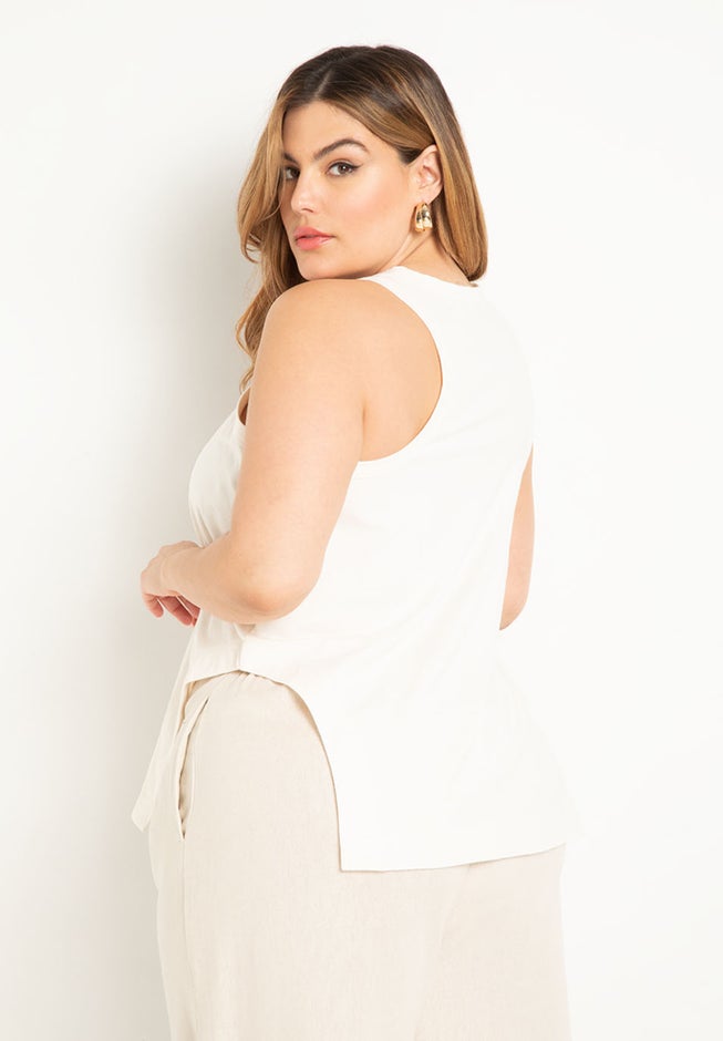 Scooped Hem Tank Top image number 1