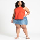 Scooped Hem Tank Top image number null