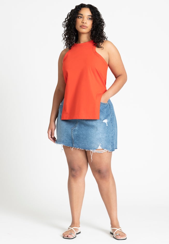 Scooped Hem Tank Top image number 2