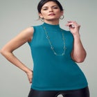 Fine Gauge Mockneck Sweater image number null