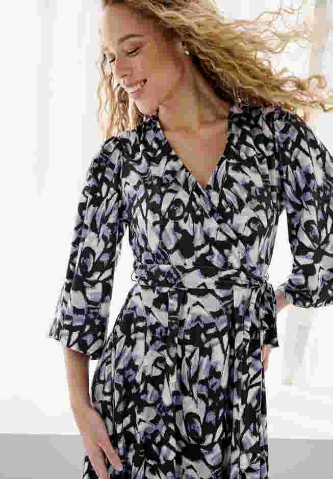 Knit Surplice Tie-Waist Maxi Dress image number 2