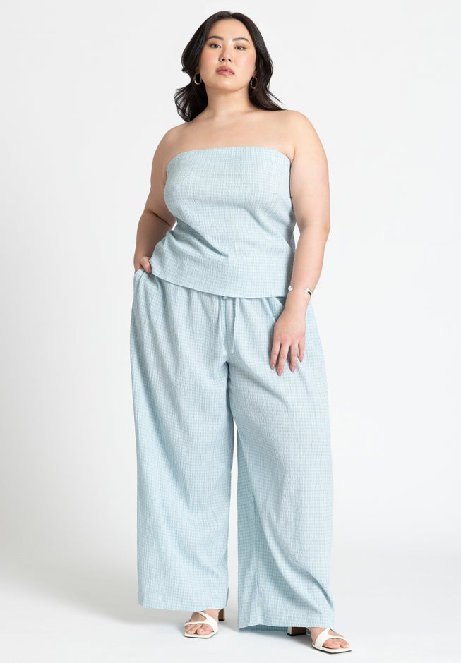 Drawstring Waist Pull On Pant image number null