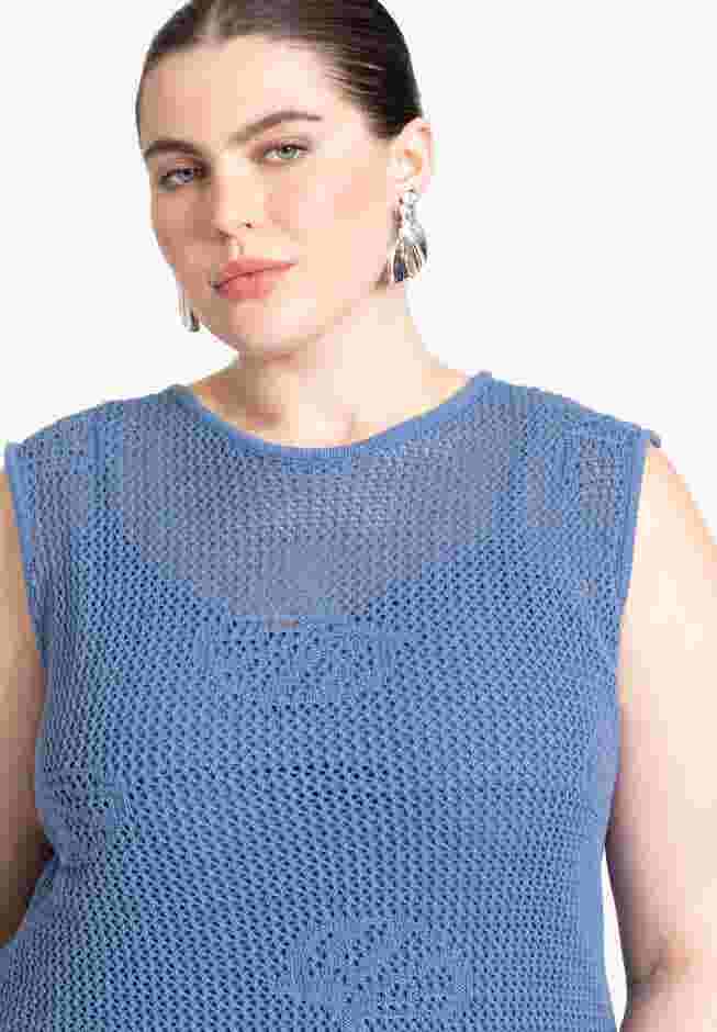 Shell Crochet Sweater Dress image number 3