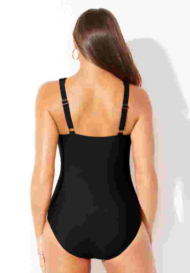 High Neck Wrap One Piece Swimsuit image number 1