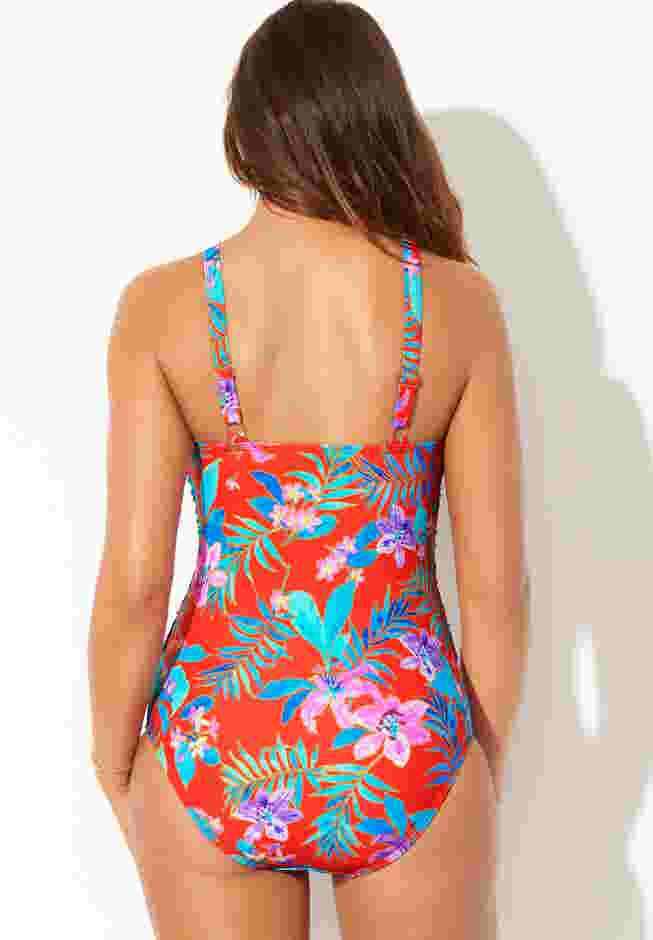 High Neck Wrap One Piece Swimsuit image number 1