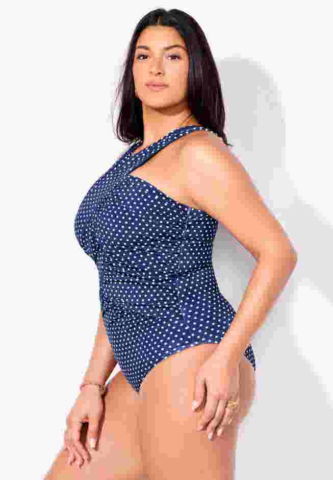 High Neck Wrap One Piece Swimsuit image number 2