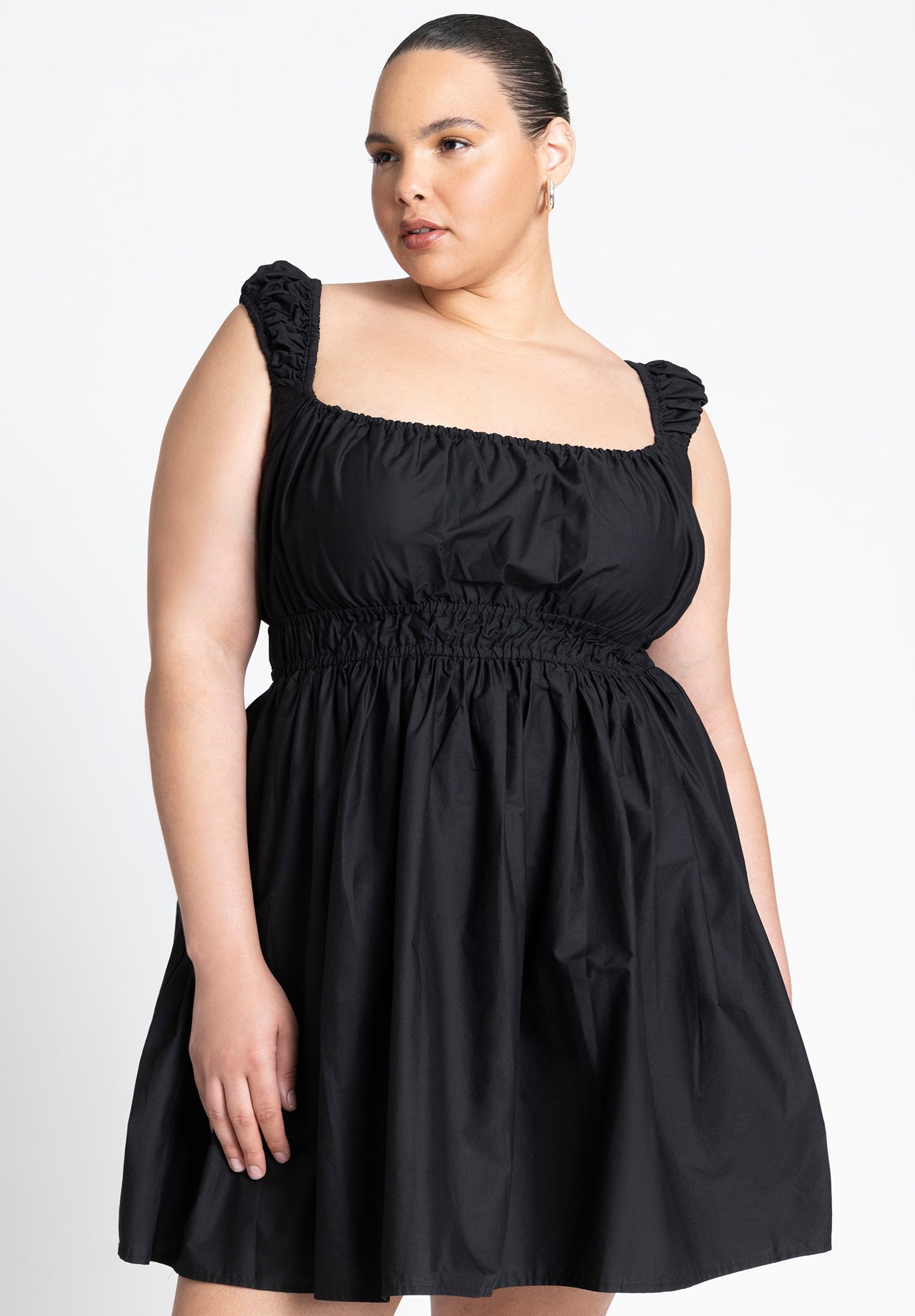 Poplin Flare Mini Dress image number 2