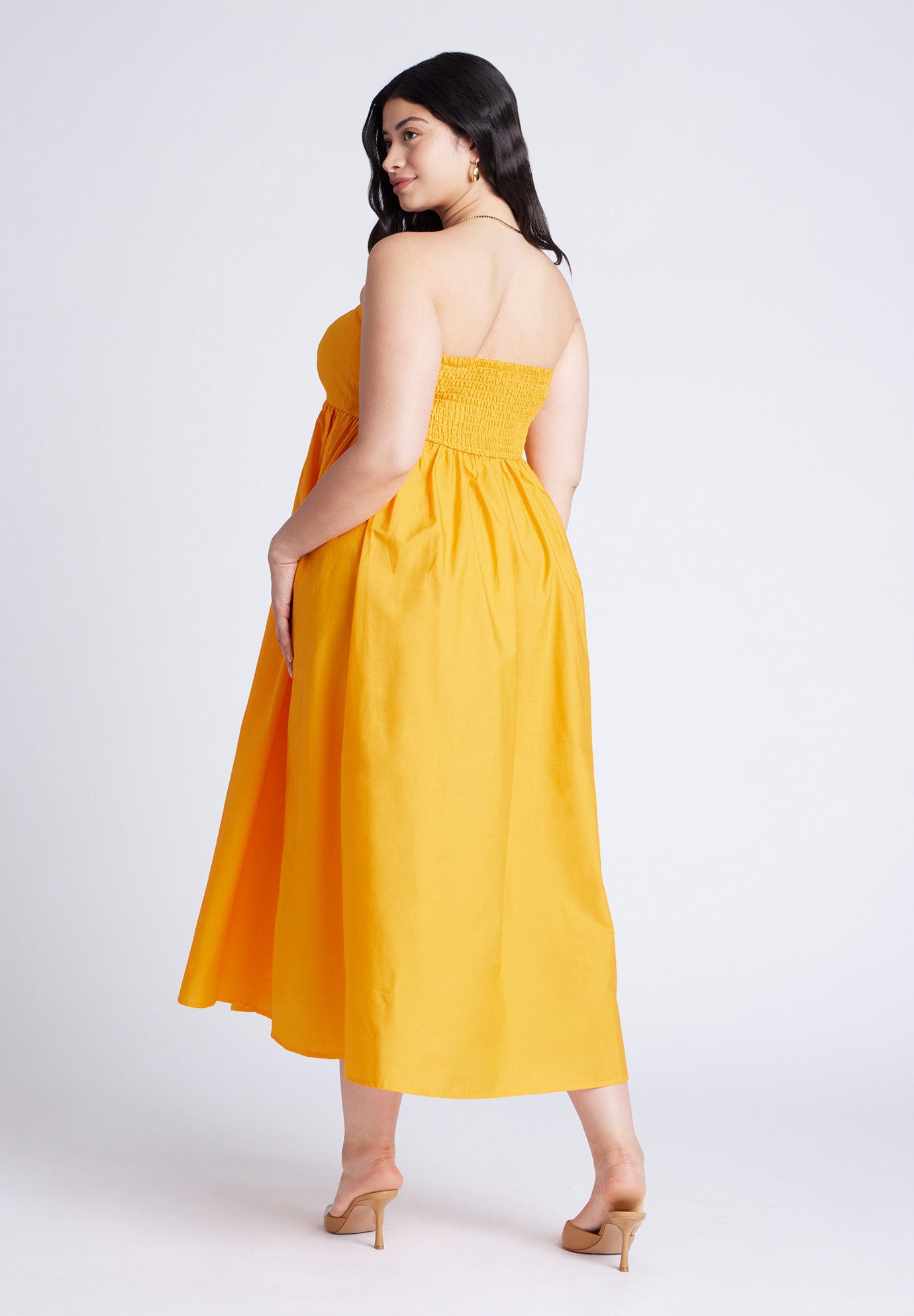 Poplin Fit And Flare Maxi Dress image number 2