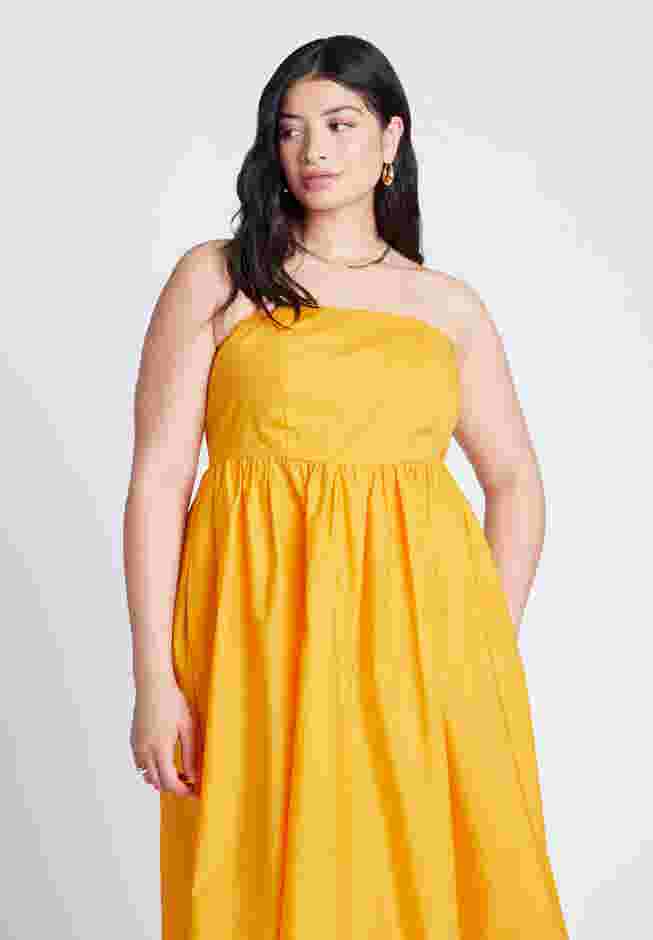 Poplin Fit And Flare Maxi Dress image number 3