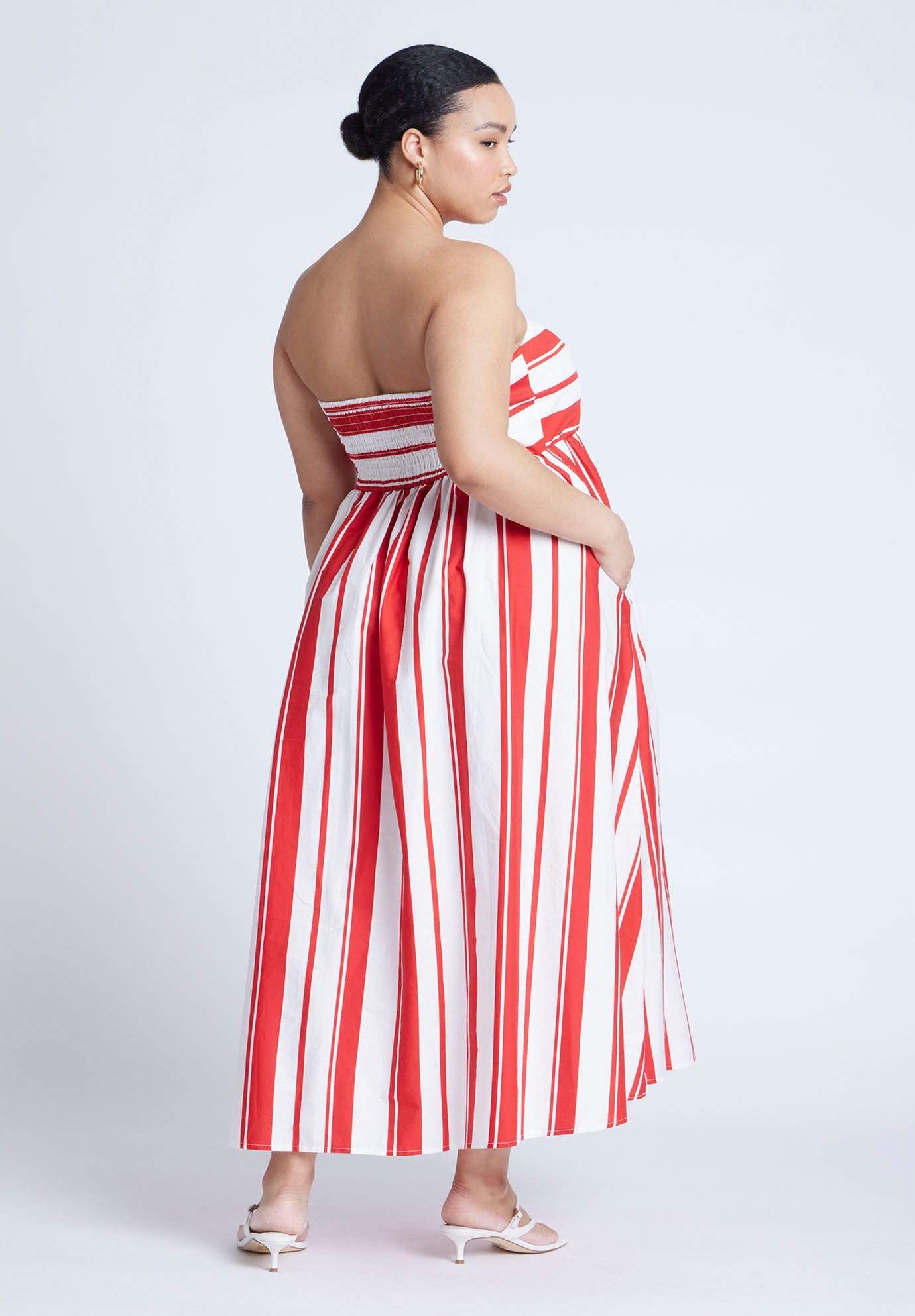 Poplin Fit And Flare Maxi Dress image number 2