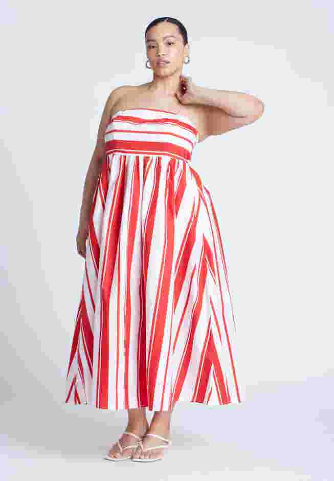 Poplin Fit And Flare Maxi Dress image number 0