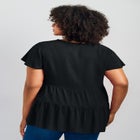 Lani Flutter Sleeve Tiered Top image number null