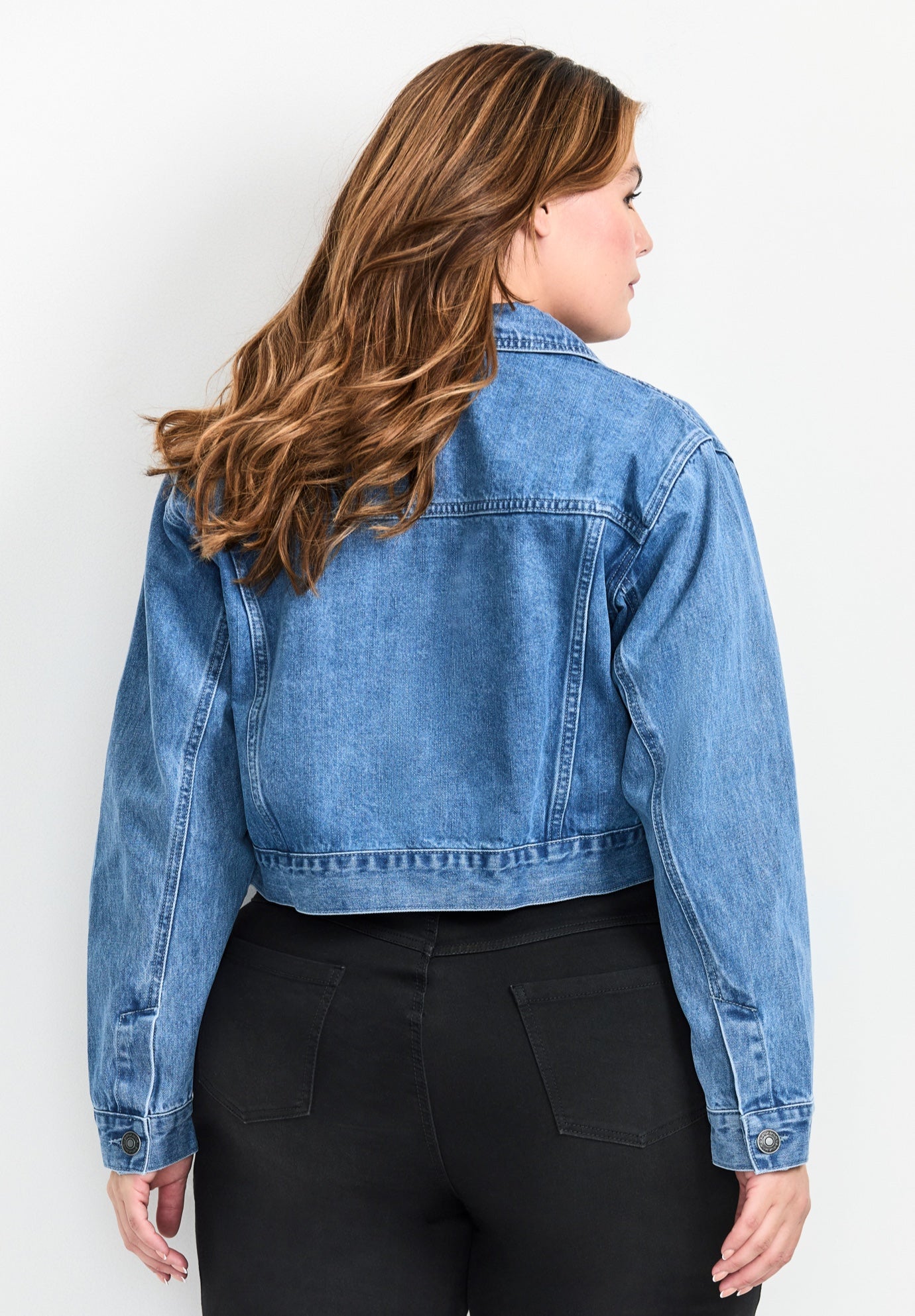 Emma Denim Cropped Jacket image number 1