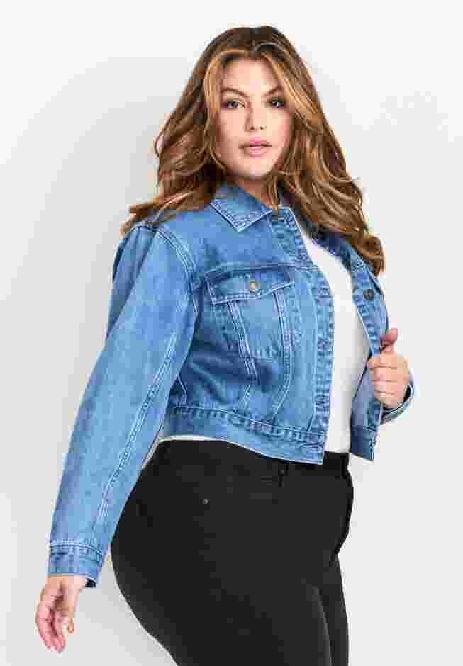 Emma Denim Cropped Jacket image number 2