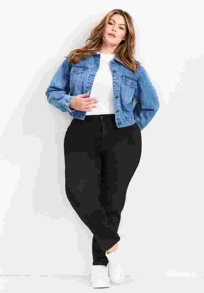 Emma Denim Cropped Jacket image number 3