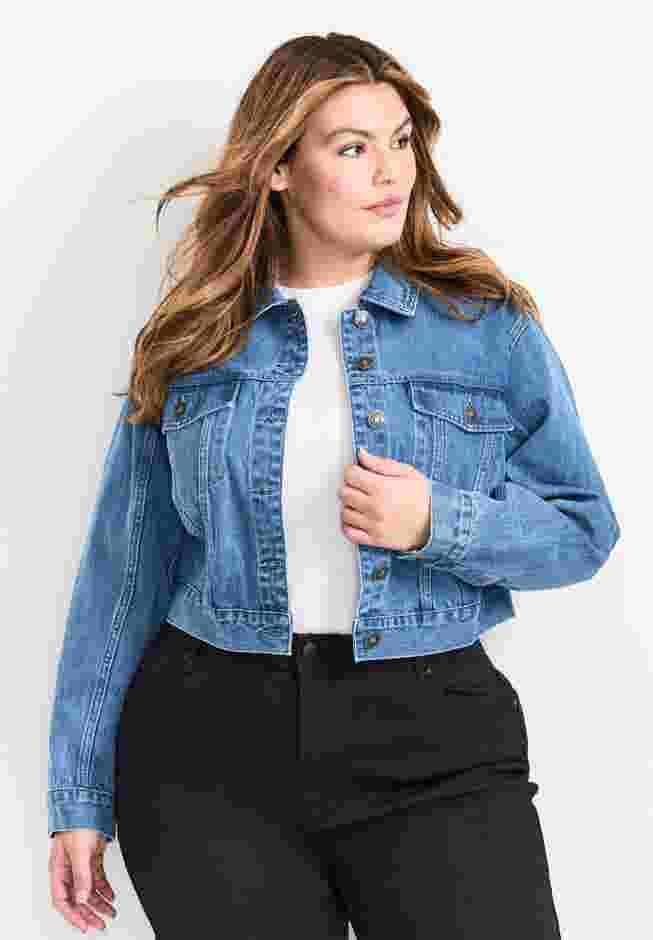 Emma Denim Cropped Jacket image number 0