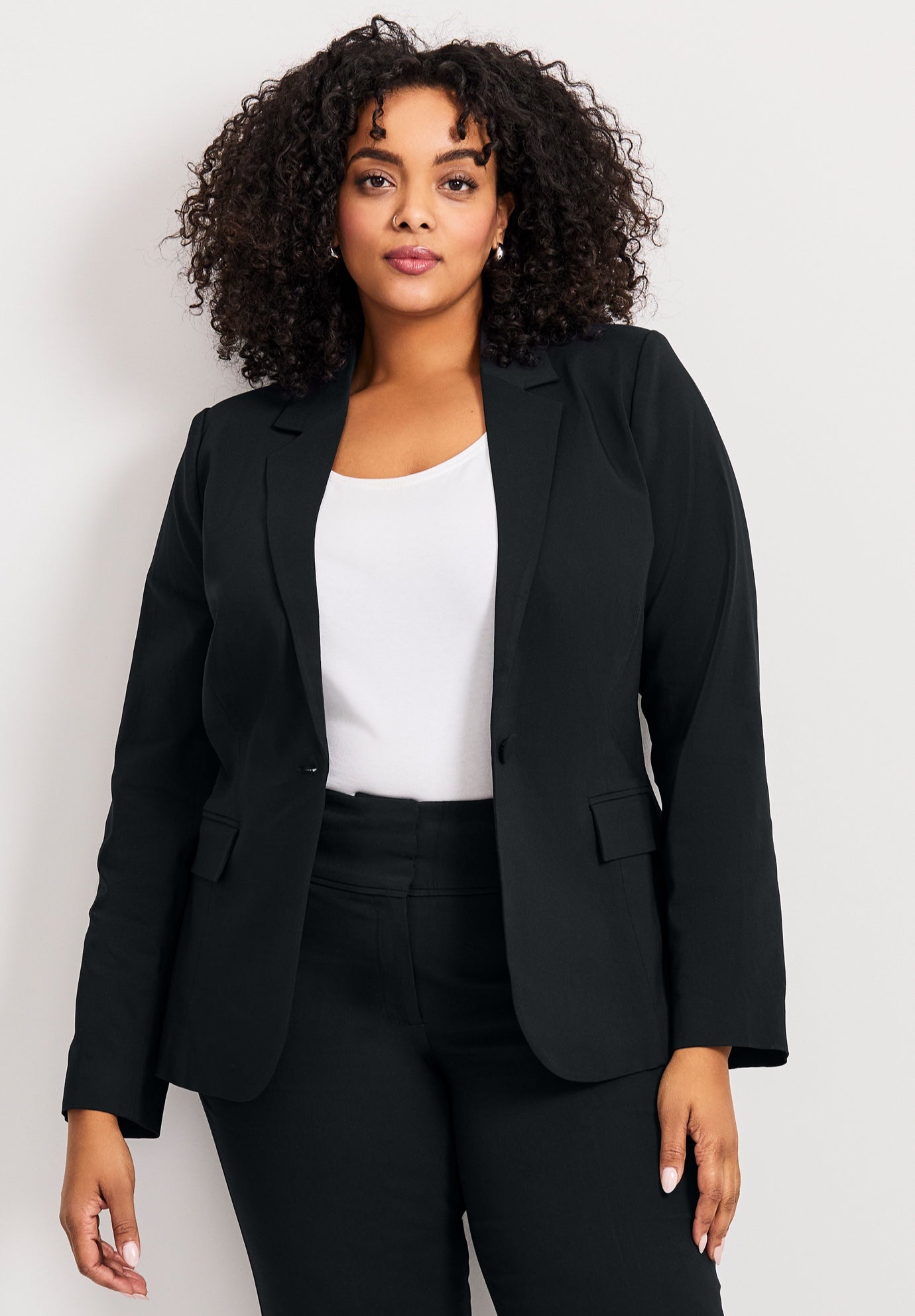 Super Stretch One Button Blazer image number 3