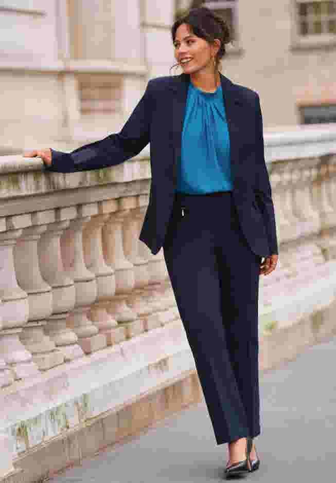 Super Stretch One Button Blazer image number 4