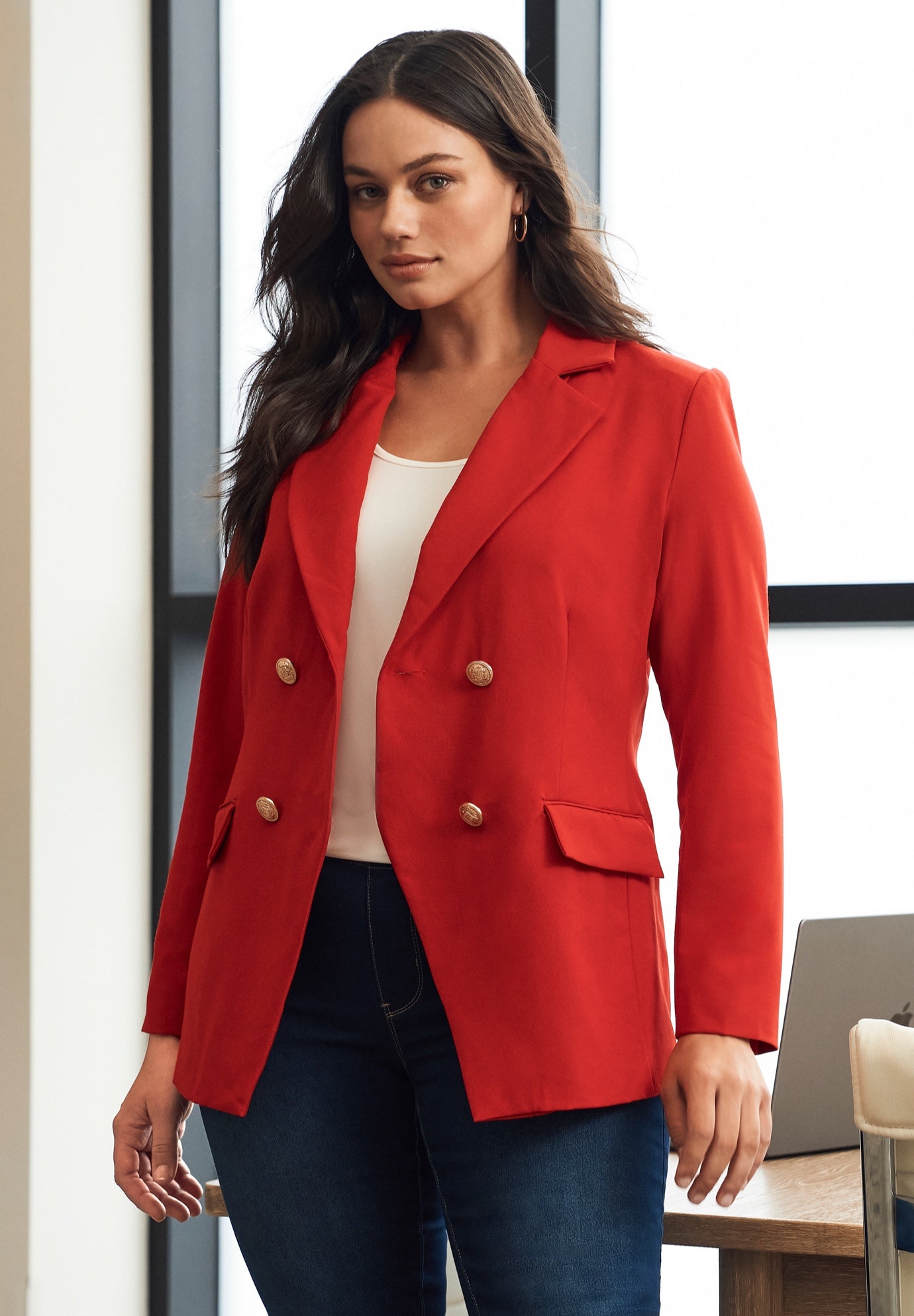 Cool Hand Double Breasted Blazer image number 4