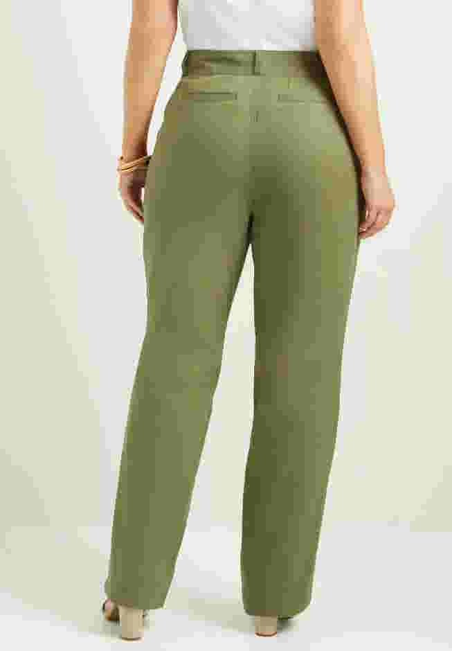Straight-Leg Pleated Trousers image number 1