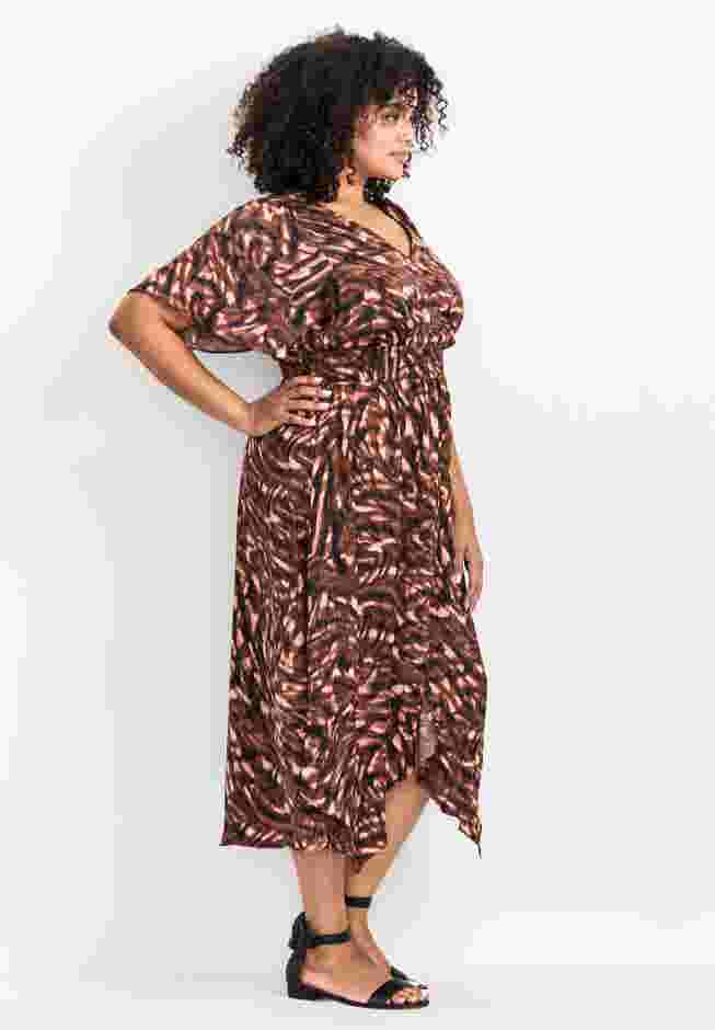 Aimee Sateen Flutter Sleeve Dress image number 2