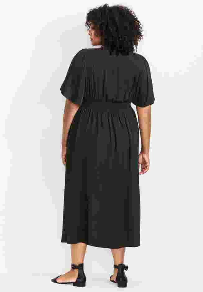 Aimee Sateen Flutter Sleeve Dress image number 1