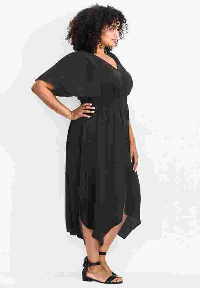 Aimee Sateen Flutter Sleeve Dress image number 2