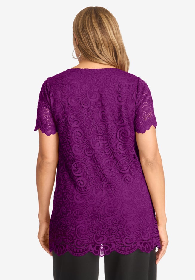 Stretch Lace Tunic image number 2
