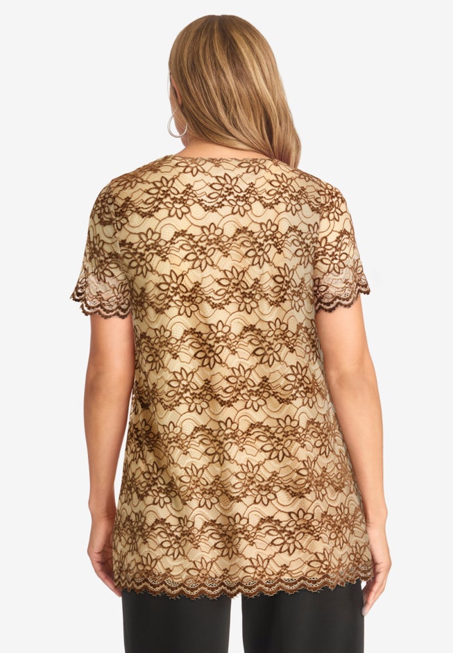 Stretch Lace Tunic image number 2