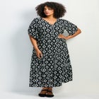 Ivy Tiered Button Front Dress image number null