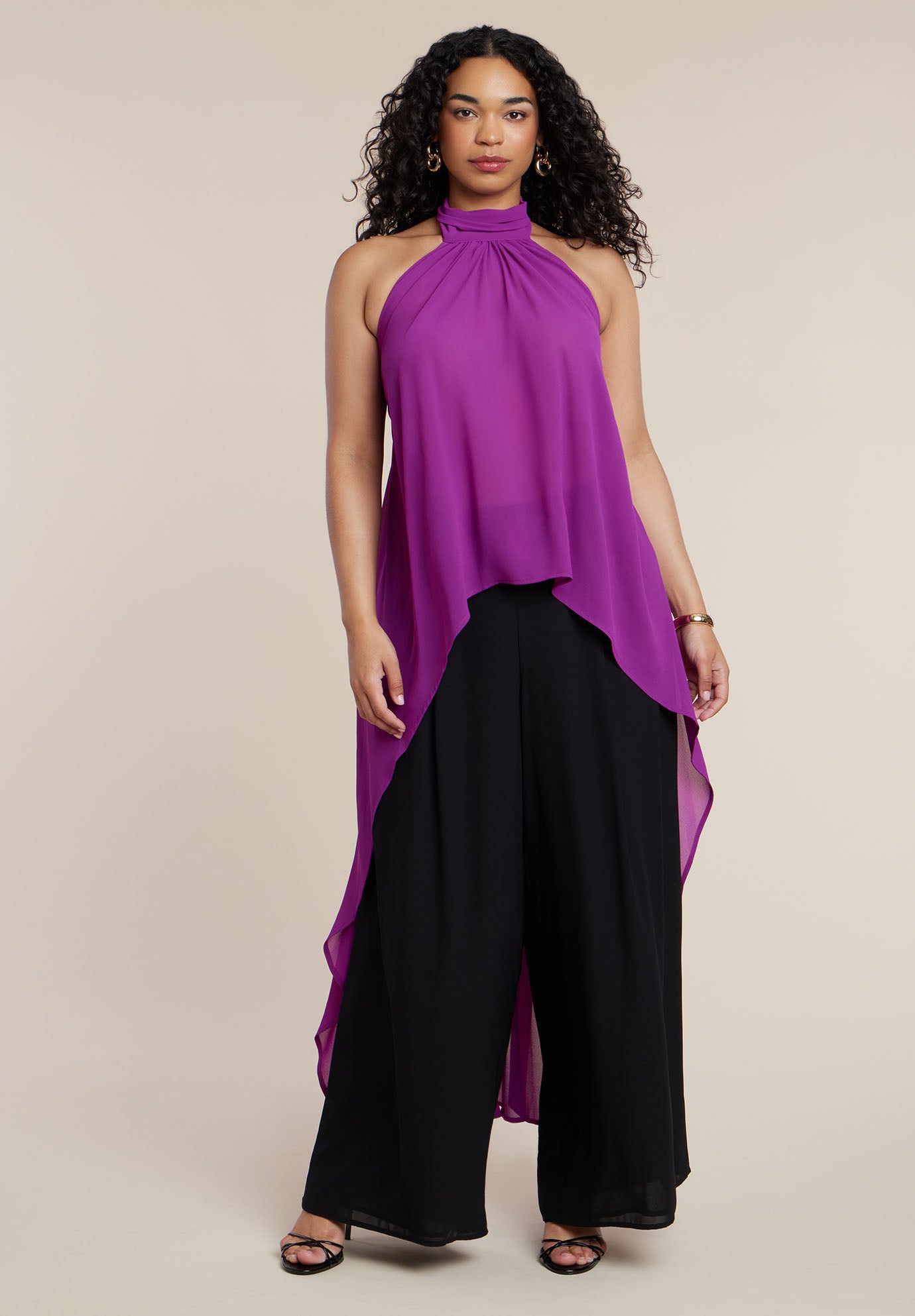 High-Low Halter Top image number 3