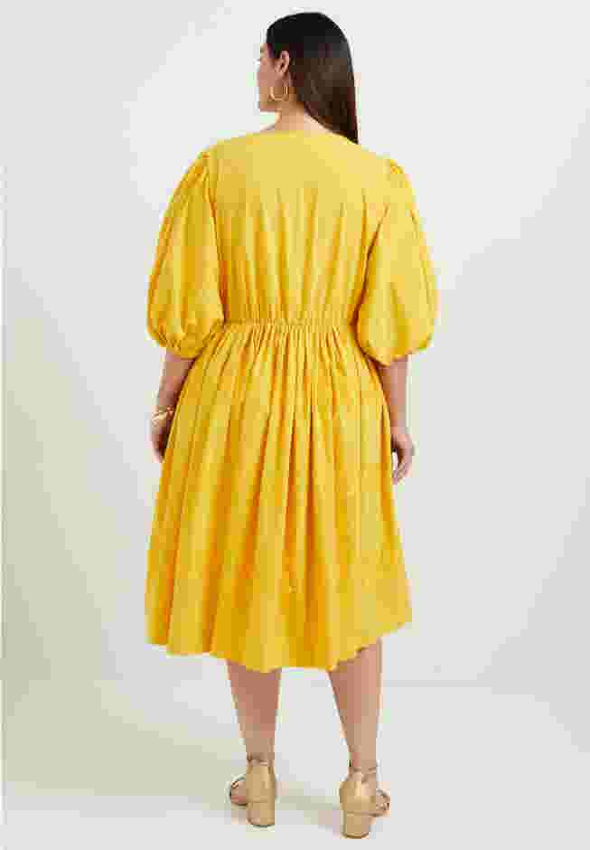 Lace-Trimmed Tiered Midi Dress image number 1