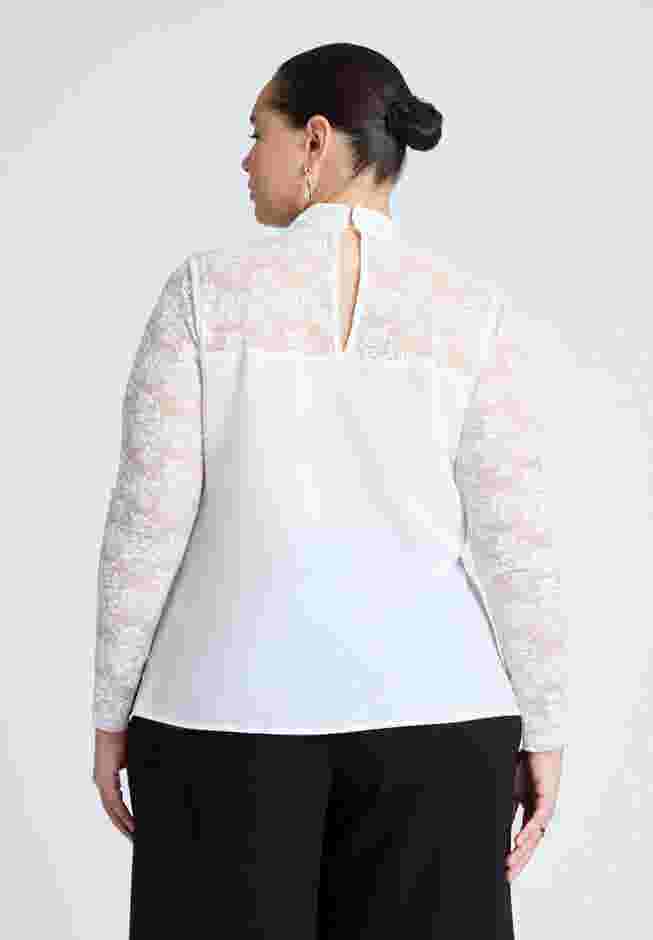 Bow Bodice Lace Top image number 2